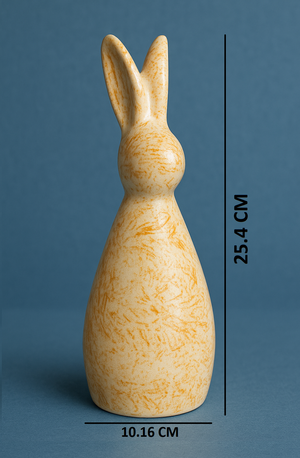 Set of 2 Handcrafted Ceramic Decor Bunny Figurine