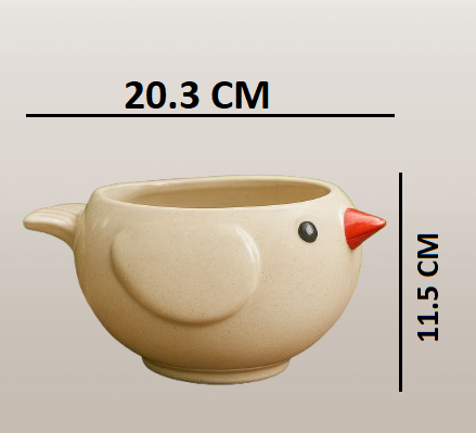 Chirpy Bird Ceramic Planter Ceramic Pot