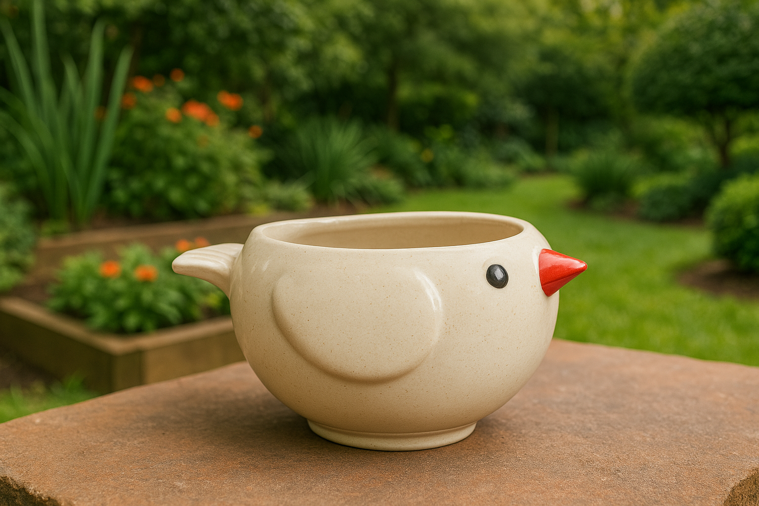 Chirpy Bird Ceramic Planter Ceramic Pot