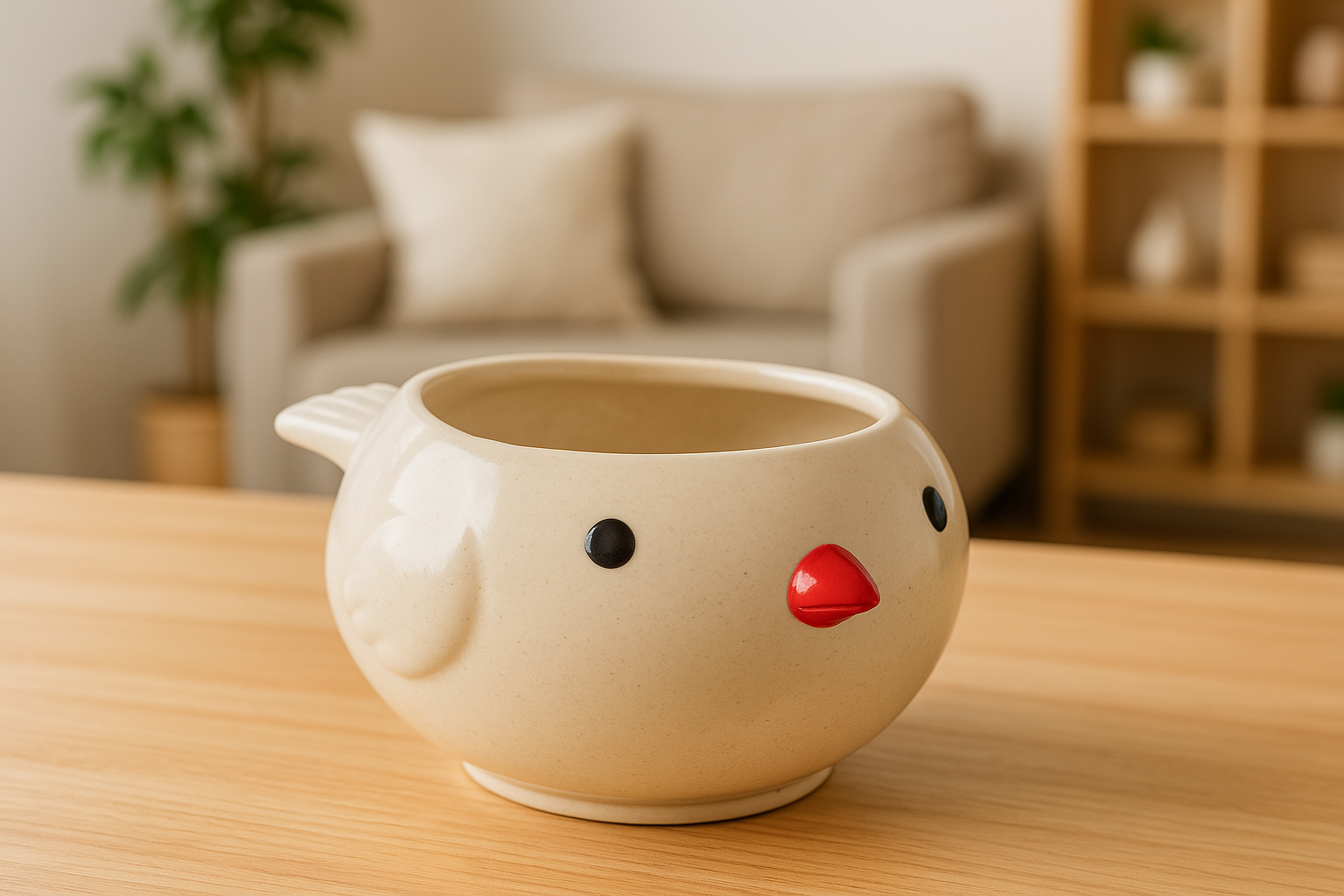 Chirpy Bird Ceramic Planter Ceramic Pot