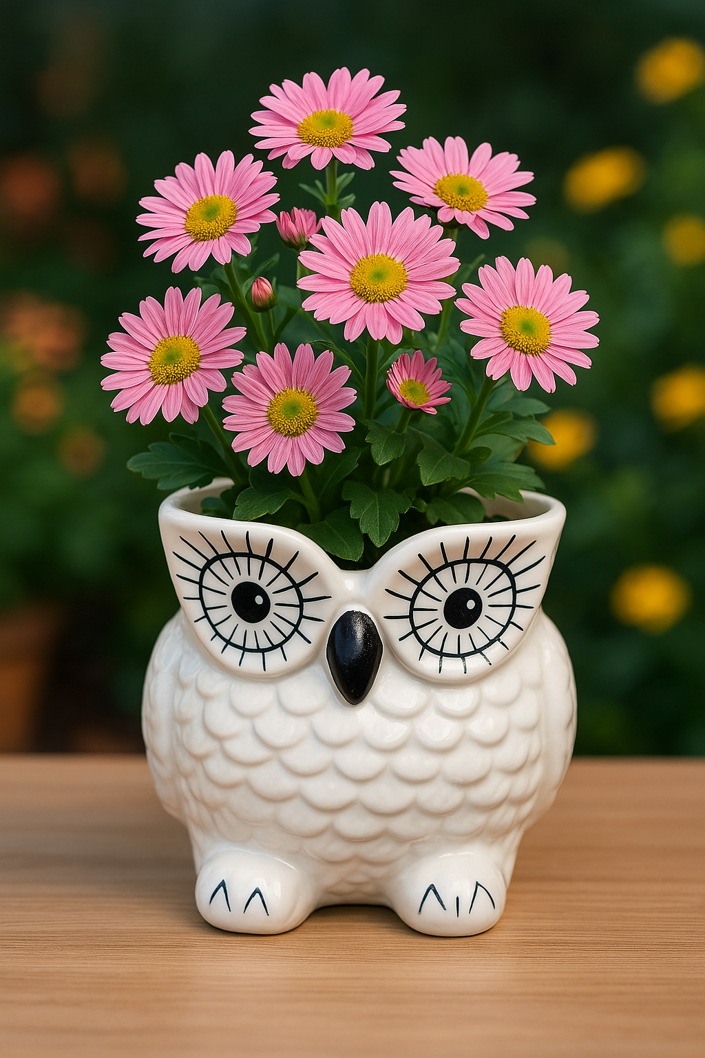 Cute Owl Planter Pot for Home Décor & Office Desk, Indoor and Outdoor