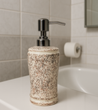 Rustic Speckled Ceramic Hand Wash Refillable Dispenser