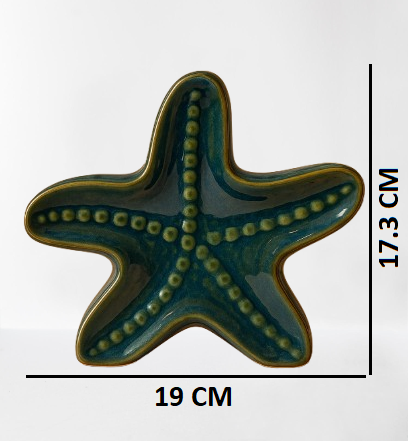 Ceramic Starfish Decorative Vase – Handcrafted Ocean-Inspired Accent