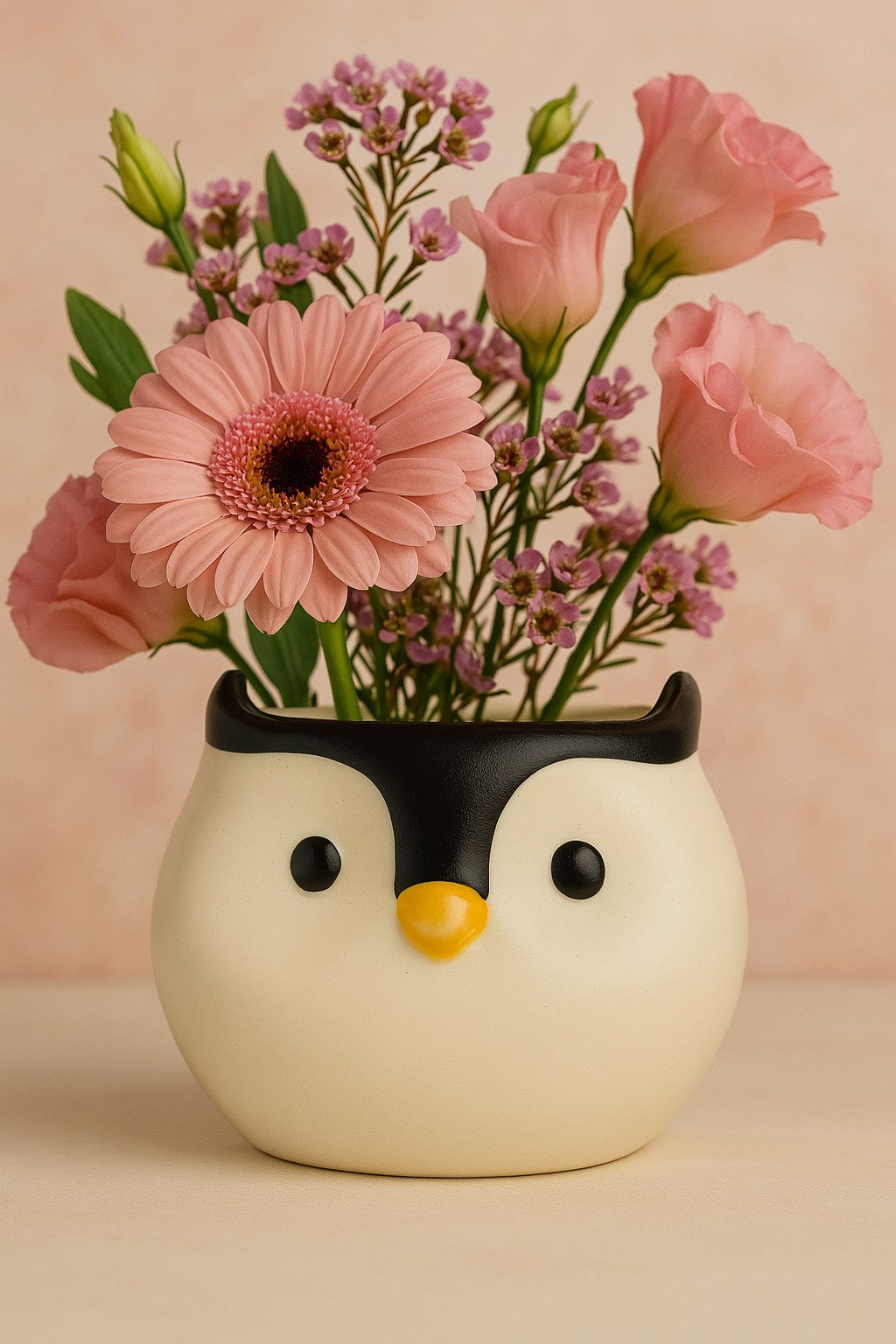 Ceremic Cute Owl Shape Planter Pot for Home