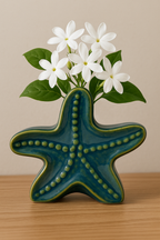 Ceramic Starfish Decorative Vase – Handcrafted Ocean-Inspired Accent
