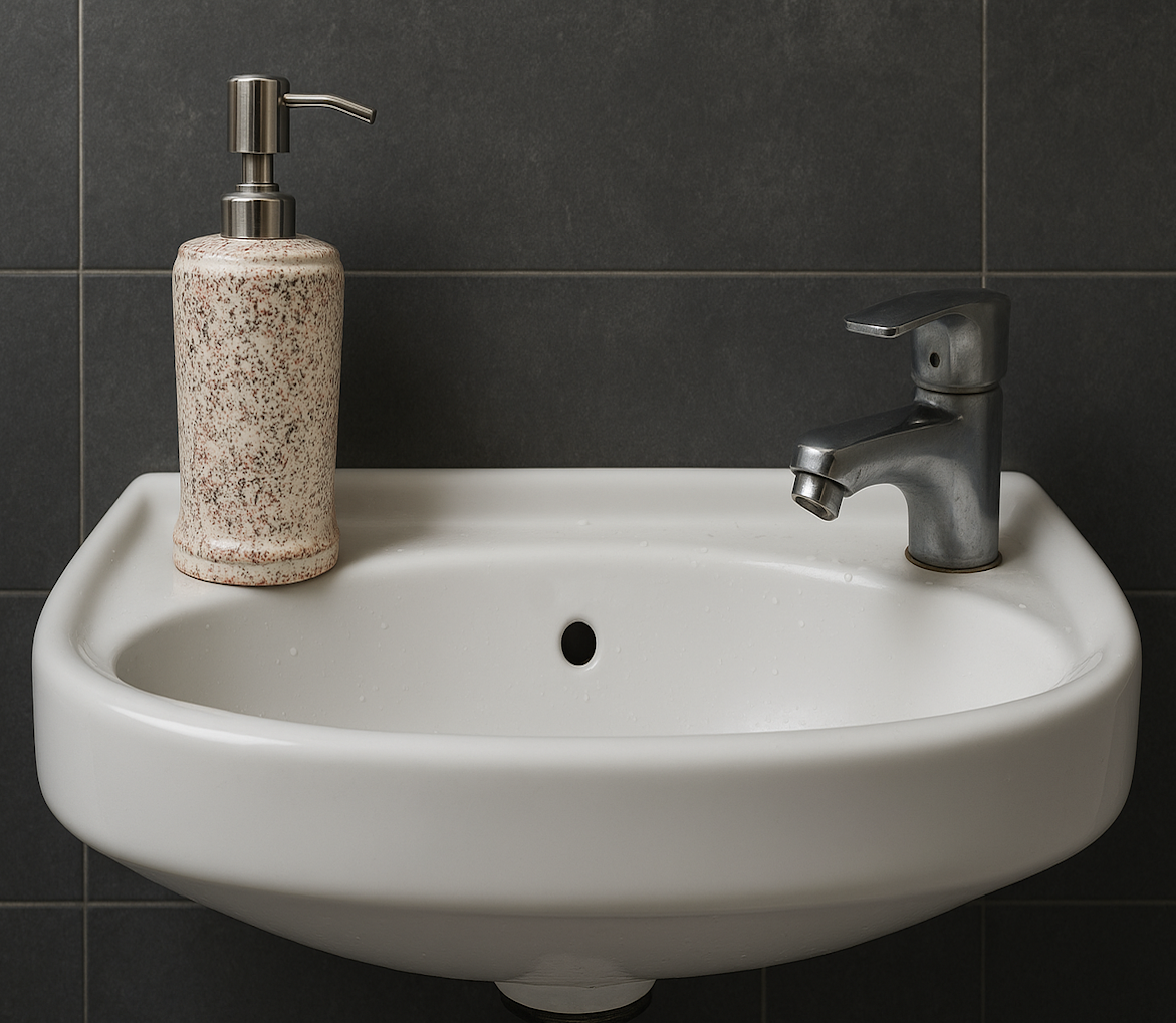 Rustic Speckled Ceramic Hand Wash Refillable Dispenser