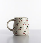 Set of 1 Ceramic Coffee Mug with Colorful 3D Cherry Design – Cute & Stylish Drinkware for Home & Office | Perfect for Tea, Coffee & Gifting | Microwave Safe- 450ml Capacity