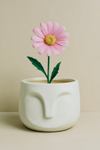 Nose Pot Planter for Indoor Home Décor- White