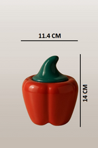 Ceramic Bell Pepper/Capsicum Decorative Pickle Jar/Food Storage Jar