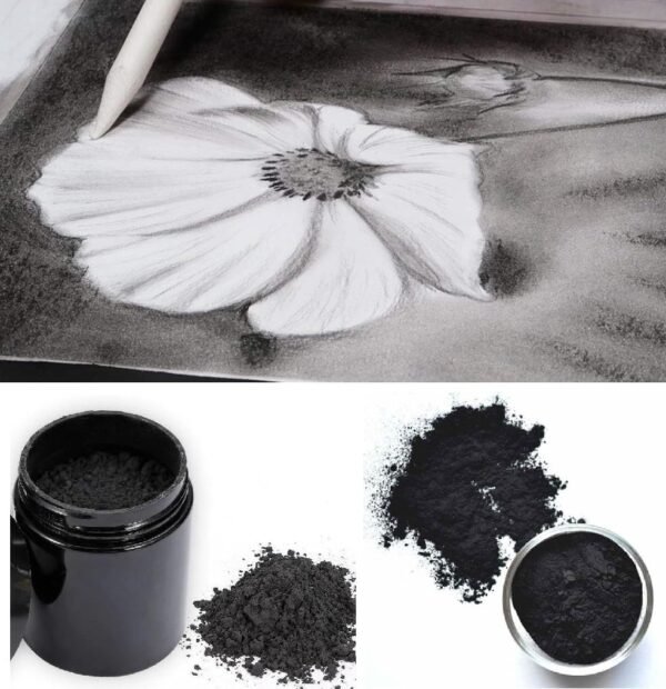 12 Pcs Charcoal Pencils for Sketching and Shading Combo Set with Charcoal Powder- 30 Gm - Image 3