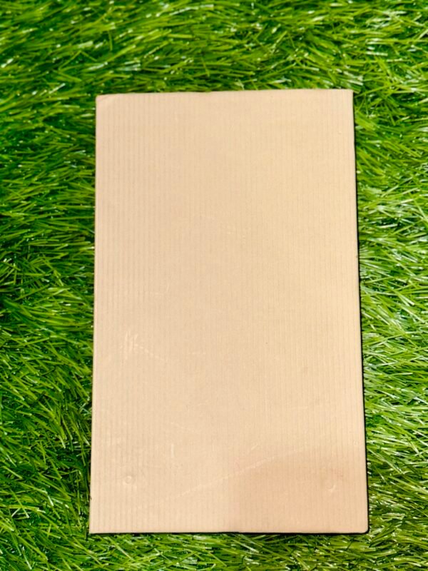Brown Memo NotePad/NoteBook With Sticky Notes & Clip Holder Craft Hardbound Cover Journal Diary for School, College, Office & Home Study 80 GSM- A5 Size (With Pen) - Image 3
