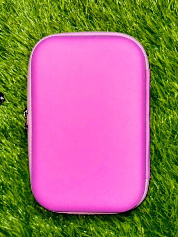 Stylish 3D Princess Pencil Box, Large Capacity Pencil Case, EVA Hardtop Jumbo Pencil Box for School Kids- Pink - Image 2