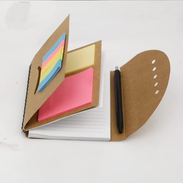 Classy Memo Craft NotePad/Sticky Notes Memo Wrap/Foldable Journal Diary for School, College, Office & Home Study 80 GSM- A6 Size (Wrap Diary With Pen) - Image 7