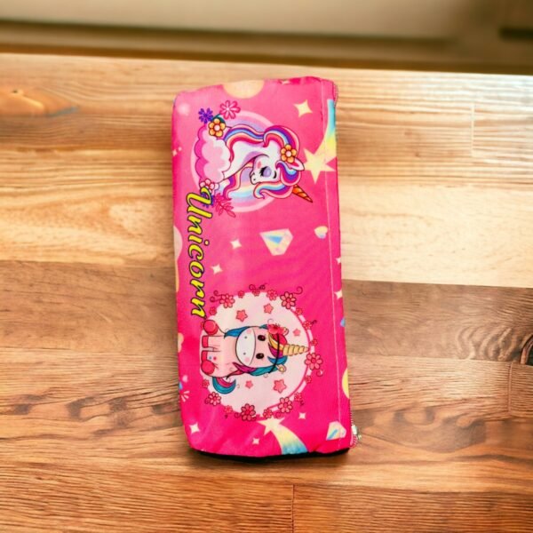 Unicorn Pencil Dual Zip Storage Stationery Pouches for Boys and Girls Soft Cute Cotton Pouches for Student and Artist - Image 3