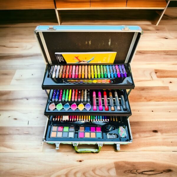 158 Pcs Professional Artist Drawing Set Art Kit For Kids With Wooden Briefcase